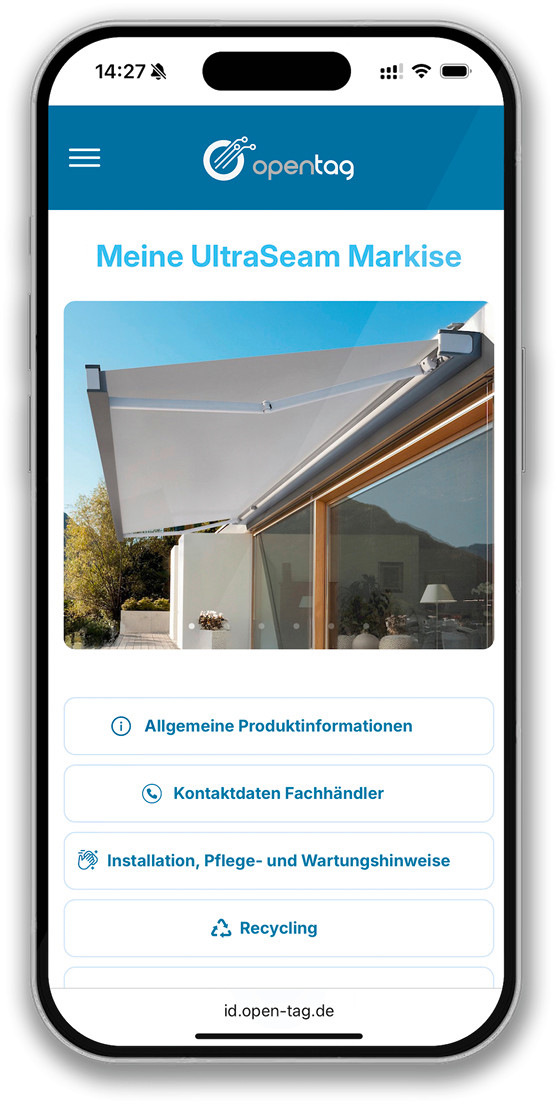 Die openTAG ID Lösung erleichtert den Arbeitsalltag von Fachhändlern, denn alle wichtigen Daten wie Höhe, Breite, Design und Produkttyp sind sofort digital verfügbar.