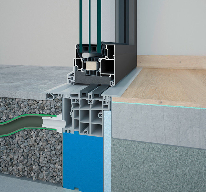 Tür geschlossen – Magnete oben (absolut dicht)