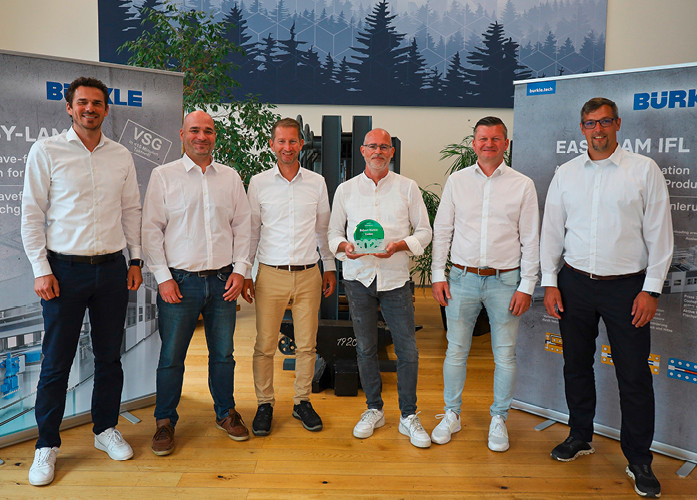 Das „Laminier“-Team von Bürkle