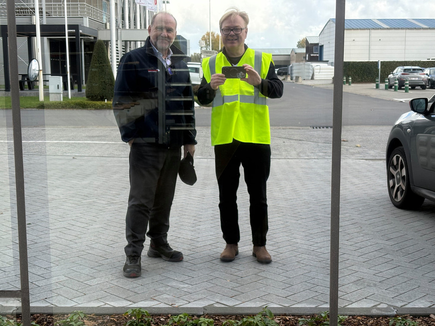 Xavier Van Sebroeck (l.) mit GW Redakteur Matthias Rehberger