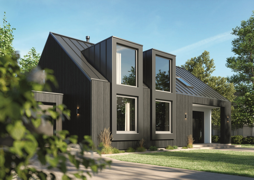 Das Schüco Kunststoffsystem FocuIng überzeugt mit moderner Optik, einem hohen Rezyklatanteil und sehr guten Wärmedämmwerten.