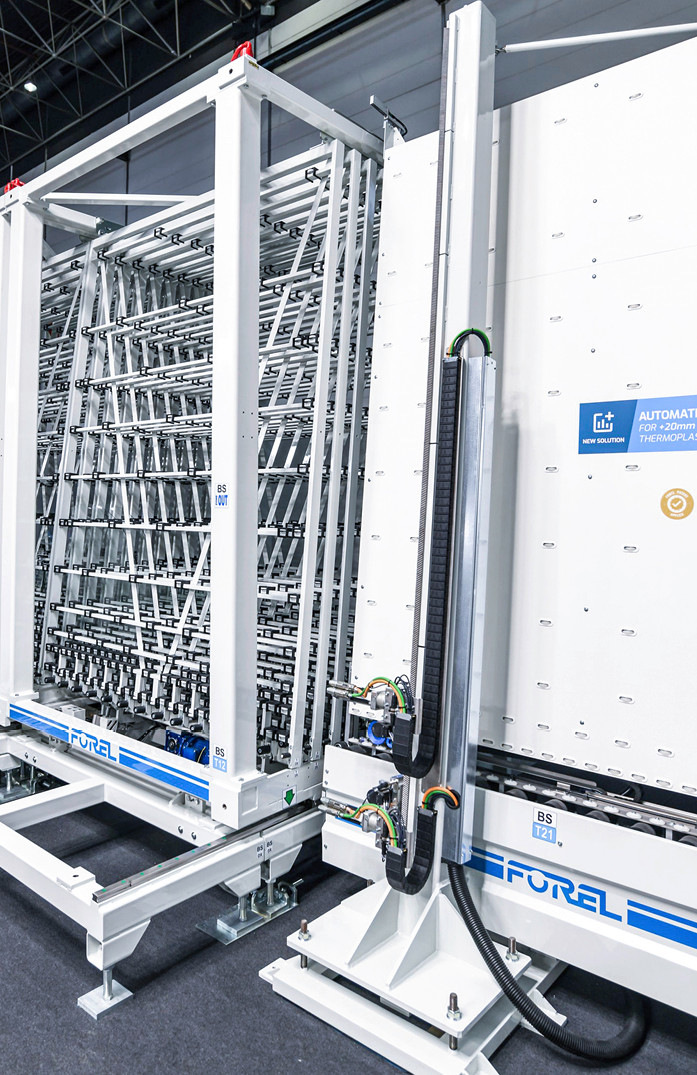 Die neue, patentierte Entlade-Einheit namens Art. GU wurde mit Fokus auf Isoliergläser mit thermoplastischen Abstandhaltern entwickelt.