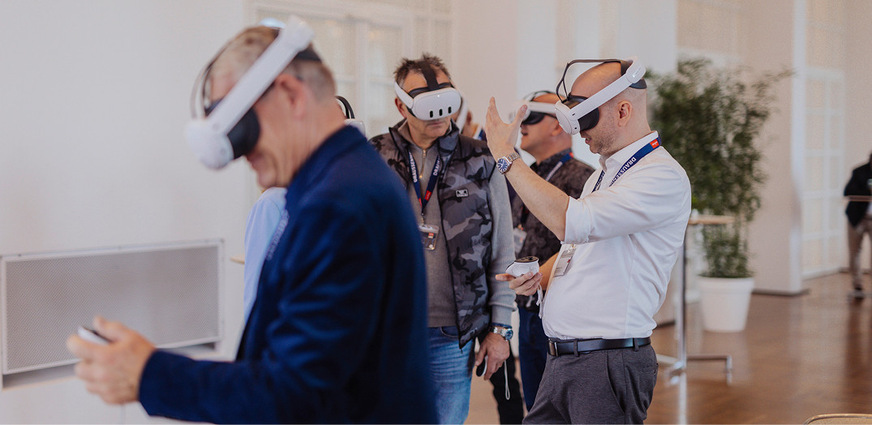 Die Live-Präsentation der „weinorVision“ wurde von den Kunden ausgiebig getestet.