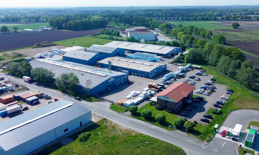 Luftbild des Stadur-Standortes in Hammah