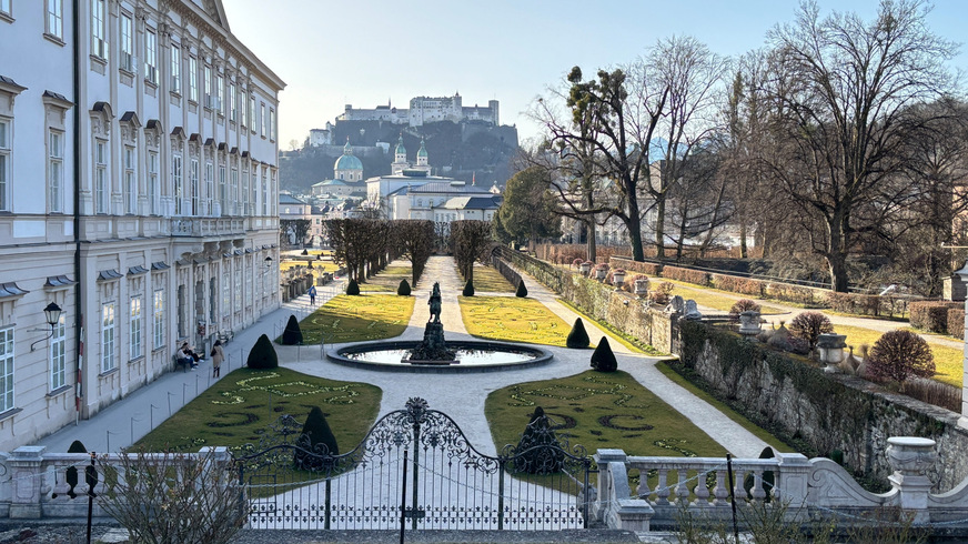 Schöne Perspektive: Blick vom Kongresshaus auf die Mozartstadt Salzburg