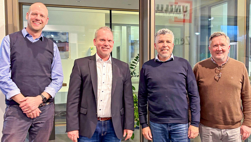 Die Gesprächspartner für das Interview (v.l.): Felix Schausbreitner, Markus Kordel, Robert Brandon und ­Carsten Tönnes.