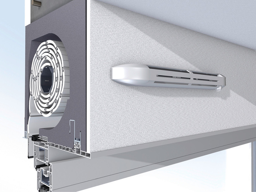 Der Siegenia-Passivlüfter Aeromat ­midi, midi HY und midi HY 3F wurde für kontrollierte Frischluftzufuhr in das Pakto-System integriert.