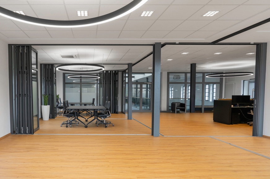 Ein Blick in den geöffneten Raum