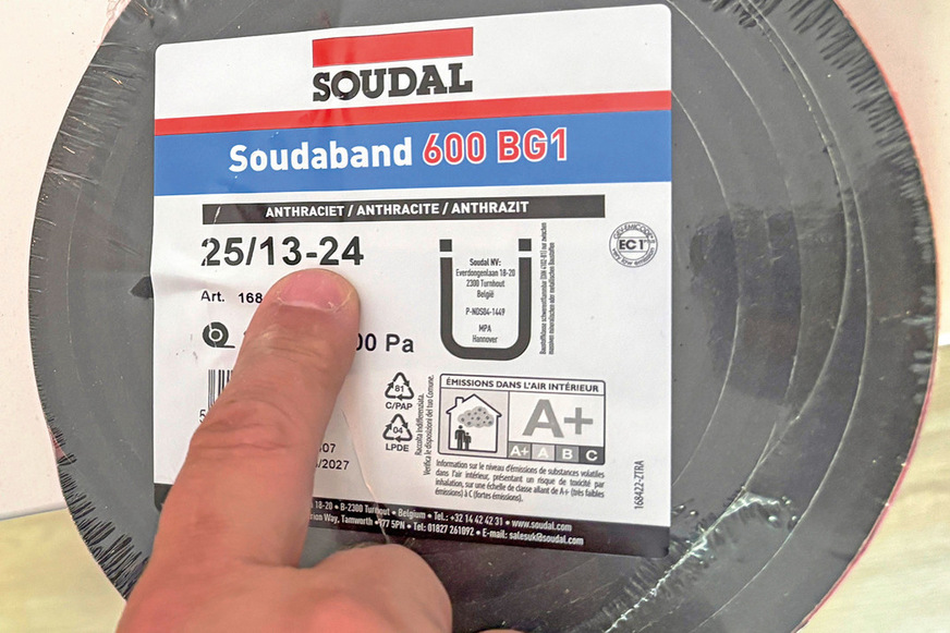 Im Bereich der Abdichtungsbänder setzt Soudal auf eigene Produktion und kann dadurch sehr schnell auf Marktveränderungen reagieren. Das BG1-Sortiment umfasst verschiedene Arbeitsbereiche von 10 bis 18 mm mit unterschiedlichen Abstufungen.