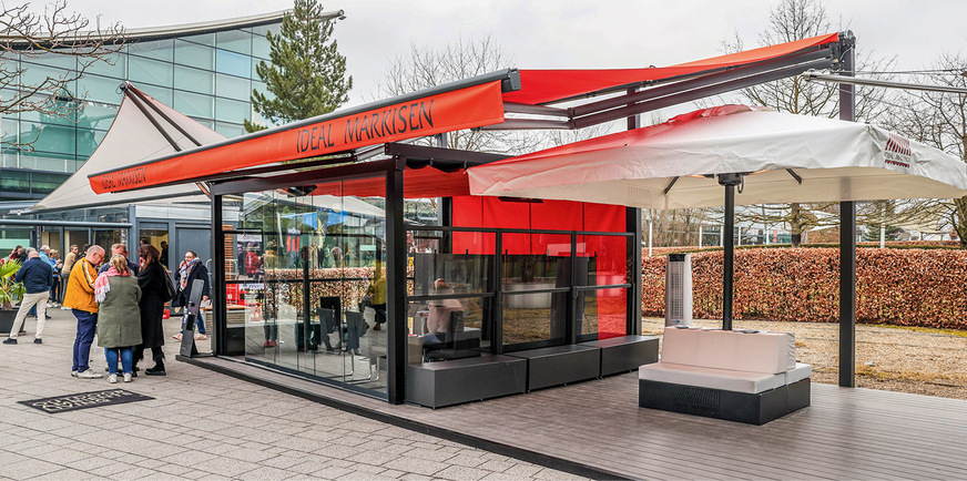 Unter dem Motto „Draußen genießen - 365 Tage im Jahr“ präsentierte die Sonderschau innovative Outdoor-­Lösungen in allen Größen und Variationen.