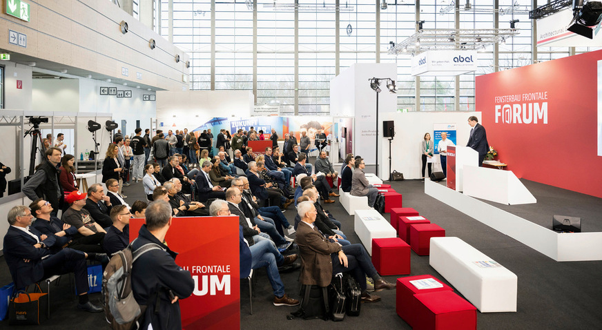 Das Forum auf der Fensterbau Frontale wird wieder vielfältig bespielt - vorbeikommen lohnt sich!
