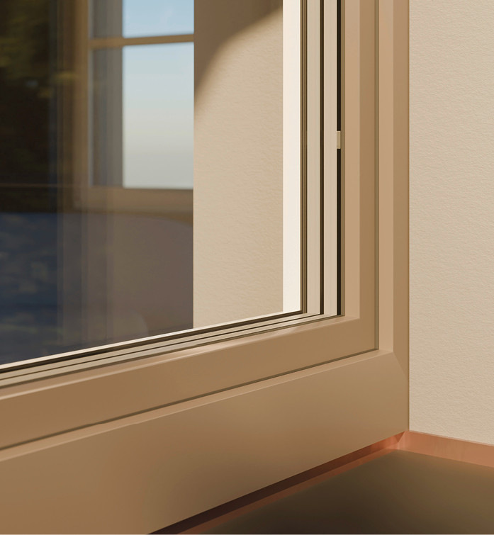 Farbvielfältig und witterungsbeständig: Kunststofffenster mit der Oberflächentechnologie Gealan-acrylcolor.