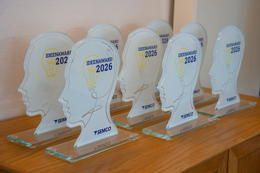 Die Trophäen des Semco-Ideen-Awards wurden von Kollegen für Kollegen gefertigt.