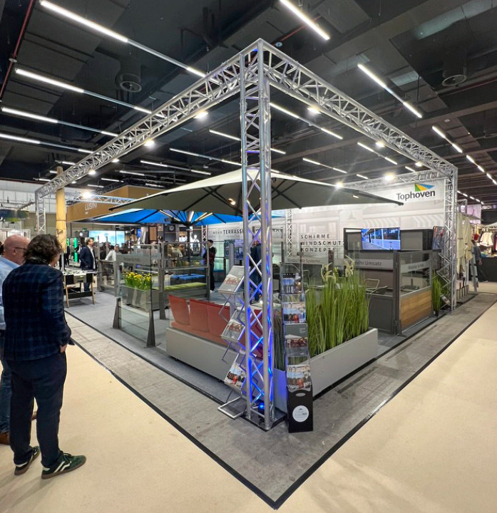 Tophoven ist als Großschirmhersteller seit vielen Jahren einer der treuen Aussteller der Internorga.