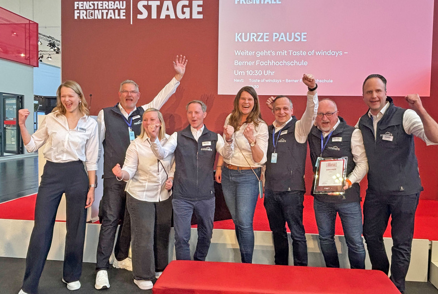 Große Freude beim ganzen Remmers-Team auf der Fensterbau Frontale