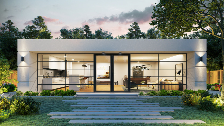 In diesem Gebäude sind die SlimLine 38 Türen von Reynaers verbaut.
