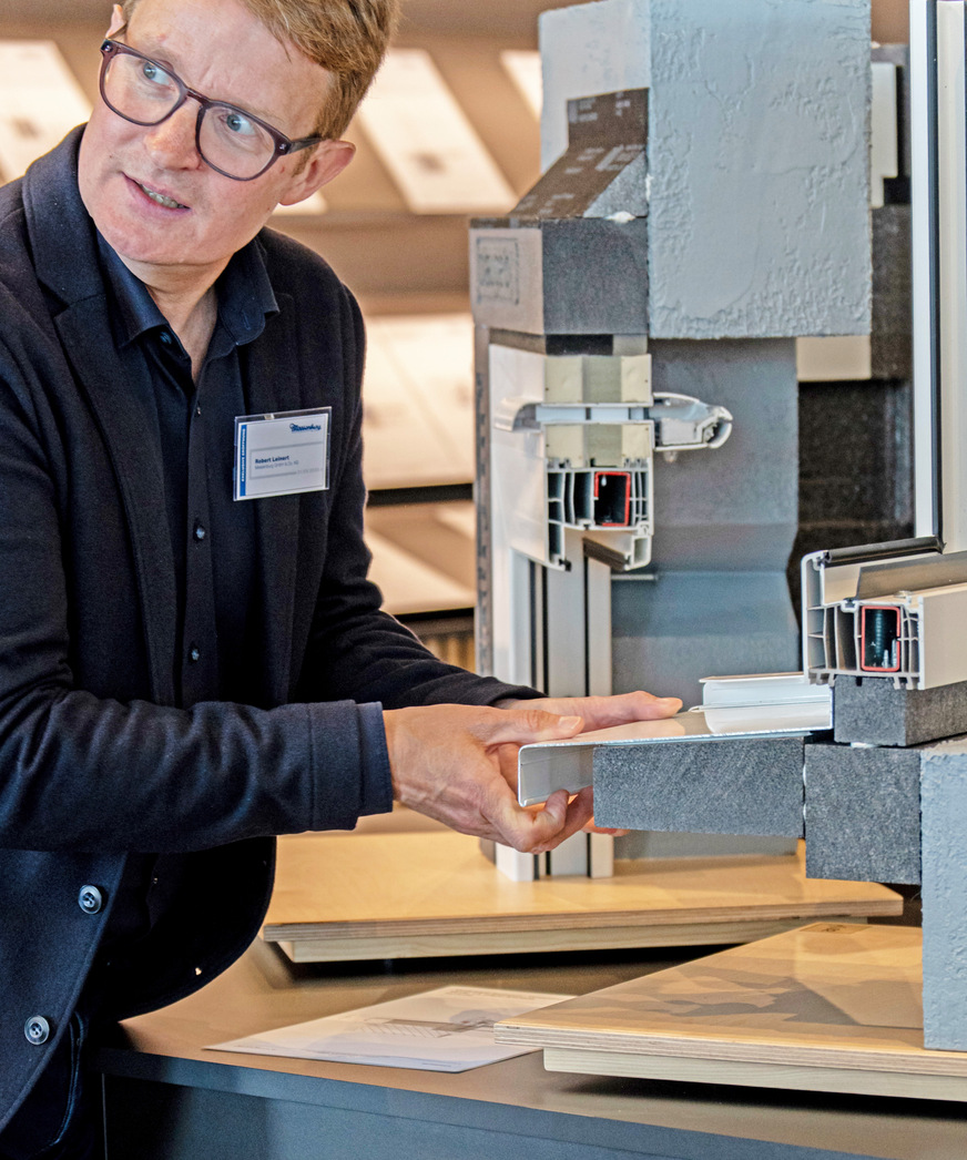 Robert Leinert bei der Eröffnung des neuen Showrooms in Kirchheim bei München