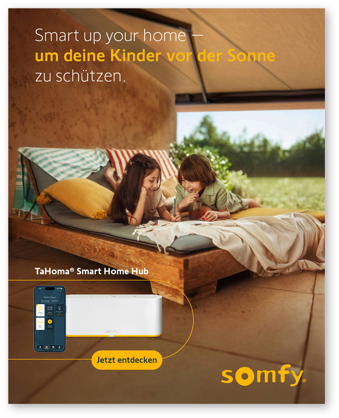 Mit einer gezielten Digitalkampagne rückt Somfy die Vorzüge von automatisiertem Sonnenschutz für Endkunden in den Fokus.