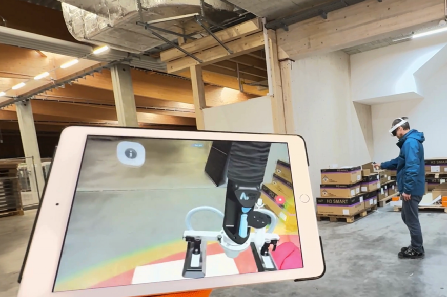 Mit Virtual Reality können geplante Anlagen im realen Maßstab dargestellt und direkt im Raum erlebt werden.
