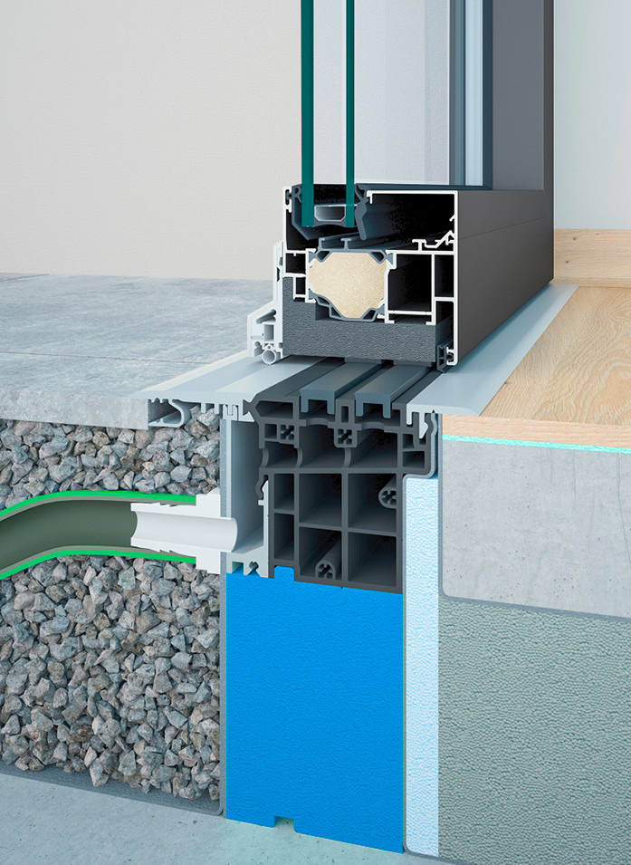 Geprüft: Alumat ve﻿rfügt für seine Nullschwellen über Zertifizierungen durch das Passivhaus Institut.