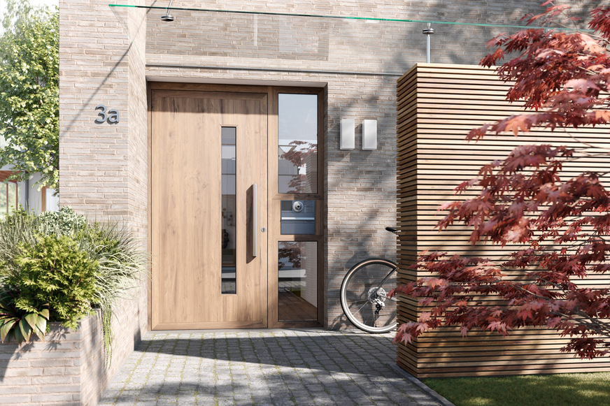 Die Verriegelung hookLock HA eignet sich für Türen aus Holz, Kunststoff oder Aluminium.