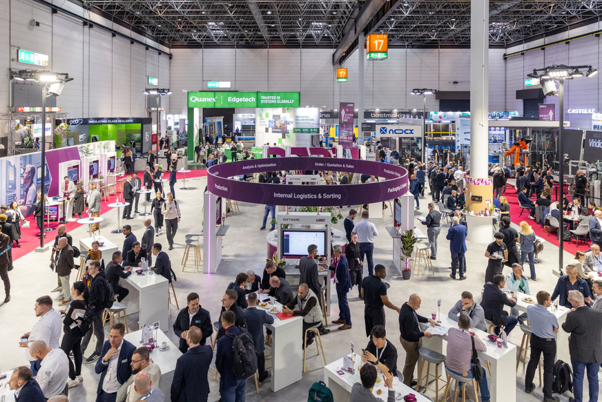 LiSEC Messestand auf der glasstec 2026.