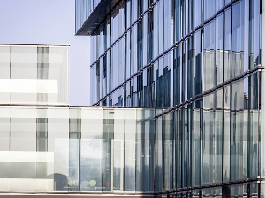 Vogelschutz in der Fassade GLASWELT