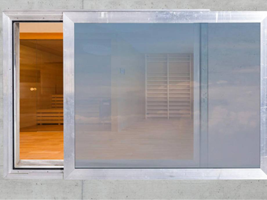 Die “BilderrahmenFenster“ sind auf Knopfdruck dicht