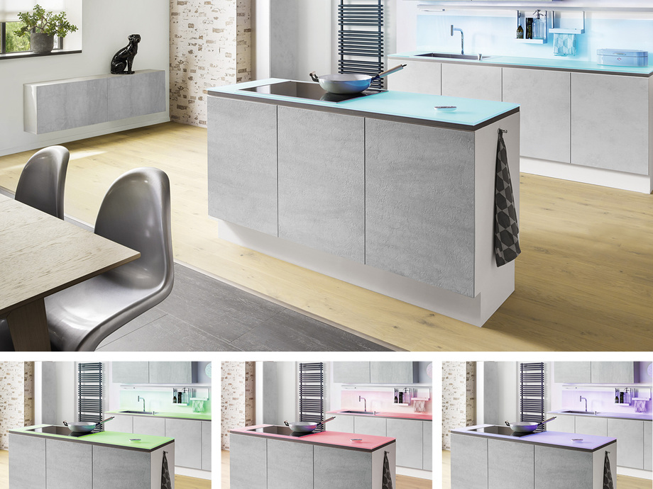 Leuchtende Gläser in der Küche - GLASWELT