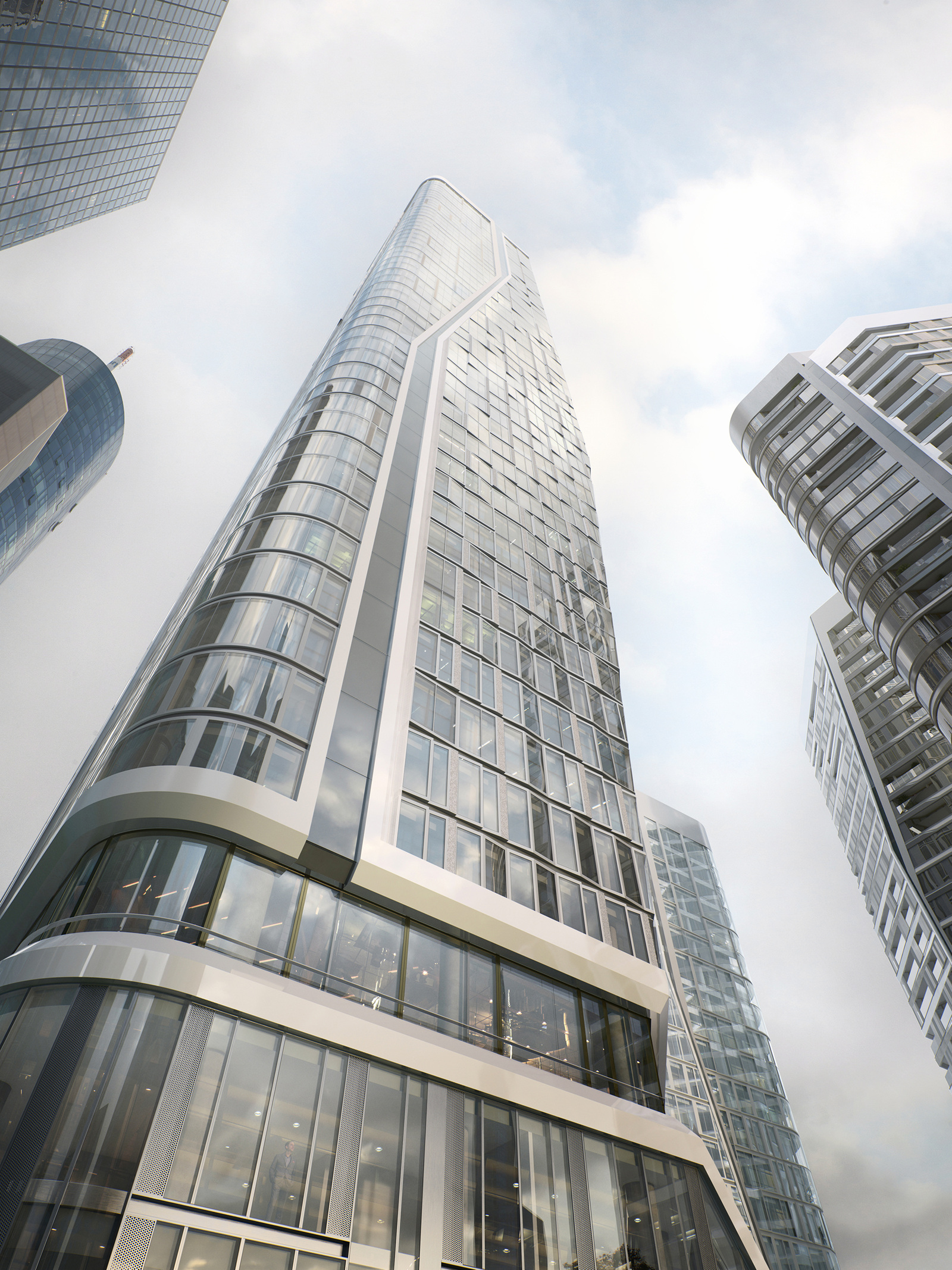 FOUR Frankfurt Gartner verkleidet zwei der höchsten Wohntürme in