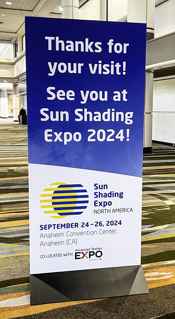 Die Zeichen stehen auf Wachstum SunShading Expo North America