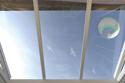 Blick von unten durch ein TerraMax mit Verwendung von TERRA lux