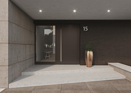 Das Haus- und Objekttürsystem heroal D 72 ist in zahlreichen Gestaltungsvarianten erhältlich – zum Beispiel in den Farbtönen der Les Couleurs® Le Corbusier. 