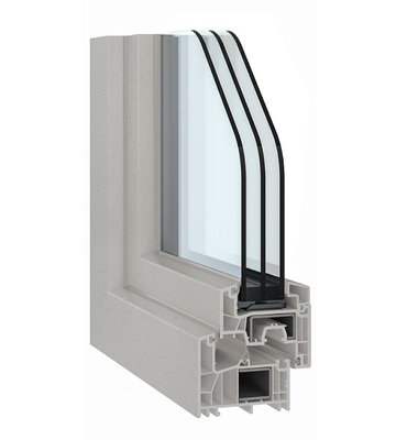 Greta® in Lichtgrau auf dem System greenEvolution in der Variante free. 