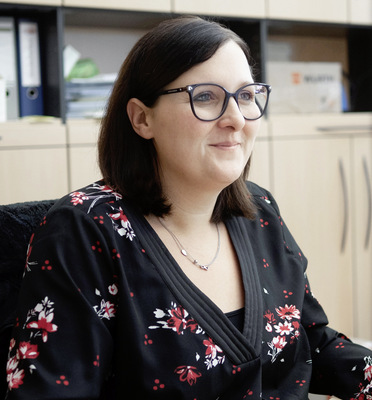 Melanie Bernwinkler, zweite Tochter von Heidi Niederhofer, arbeitete während der Umstellung eng mit Winkhaus zusammen.