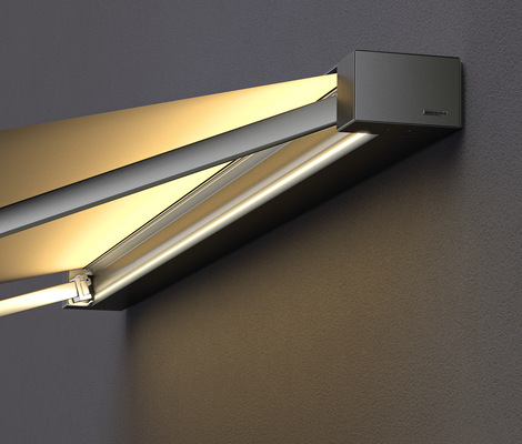 Integrierte LED Beleuchtung schafft Ambiente.