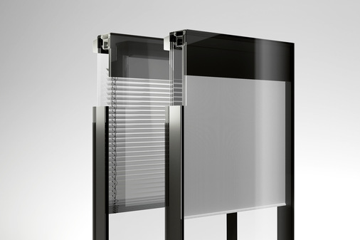 ISOshade ist eine Isolierglaseinheit mit integriertem Sonnenschutz mit der sich Doppelfassaden ohne externe Belüftung realisieren lassen. - © Foto: seele

