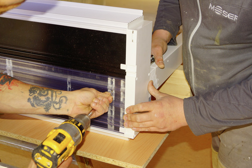 Verschraubung von Endura Twist über spezielle Schraubbrücken