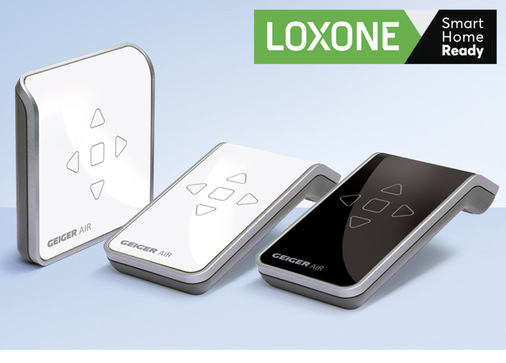 Die Geiger-AIR-Produkte sind in jeder Ausbaustufe kompatibel zu dem Smart Home System von Loxone.