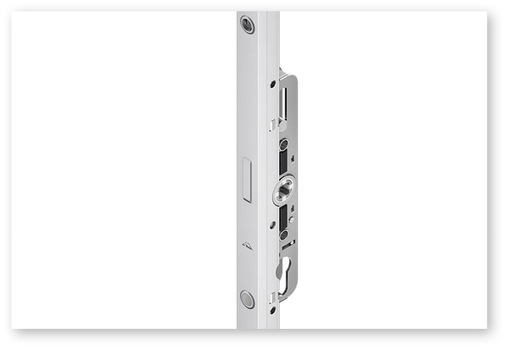 Beim „DesignLocking“-Getriebe handelt es sich um eine Kombination eines rahmenbündigen Schließstücks mit einem Schließzapfen, der sich im Getriebe befinde und daher nicht in den Durchgangsbereich rage.