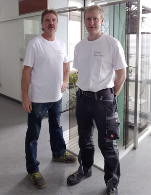 Roger (l.) und Marc Braun leiten heute den Betrieb.