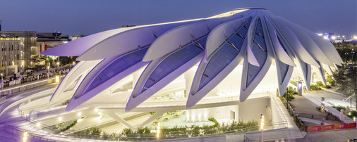 Wie mehrere andere Pavillons wird auch dieser nach dem Ende der Expo für kulturelle Zwecke umgewidmet werden. Er wurde mit dem LEED-Zertifikat in Platin ausgezeichnet. - © Foto: Suneesh Sudhakaran / Expo 2020 Dubai
