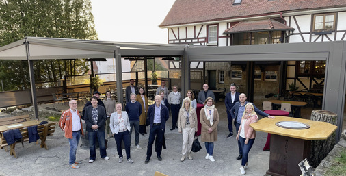 Die Vorstellung des zweiten R+T Projects – einem Weingut im badenwürttembergischen Oberderdingen – erfolgte im Rahmen eines Pressetermins der Messe Stuttgart Ende März. - © Foto: Landesmesse Stuttgart
