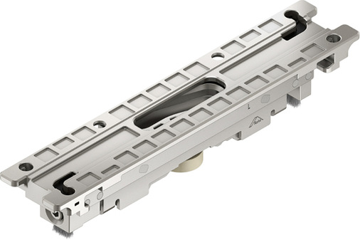 Neuer Laufwagen des Patio Inowa mit stabilen, leichtgängigen Rollen: Das integrierte Linearkugellager ermöglicht die Quer­verschiebung des Flügels mit geringerem Kraftaufwand am Griff.