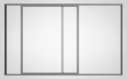 Roto Patio Inowa ist in allen Rahmenmaterialien für maximal 3000 mm breite × 3600 mm hohe Flügel bis zu 400 kg Flügelgewicht geeignet.
