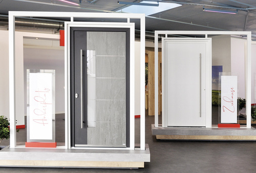 Die Haustürenpräsentation im Showroom