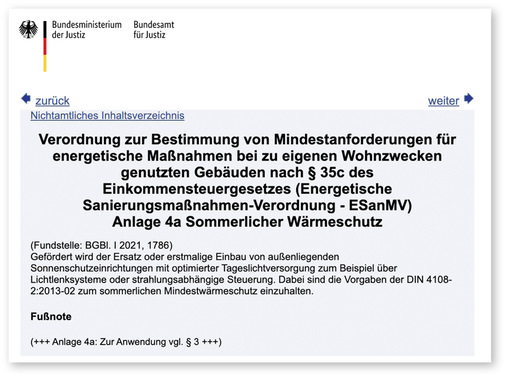 Die Diskussion über automatische Steuerungen sind unnötig, da sie per gesetzlicher Verordnung zu § 35c eindeutig geregelt sind. - © ﻿Foto: Bundesamt für Justiz
