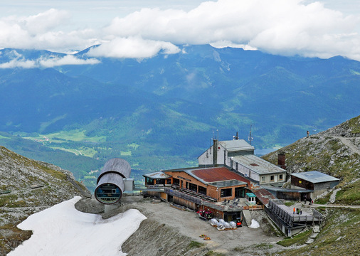 Die Karwendelbahn von oben betrachtet.