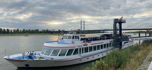 Ergänzt wurde das Fachprogramm durch eine abendliche Schiffstour auf dem Rhein.