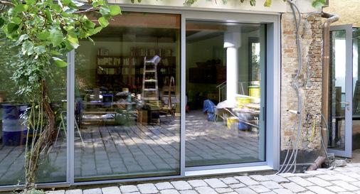 Montage auf der Baustelle.